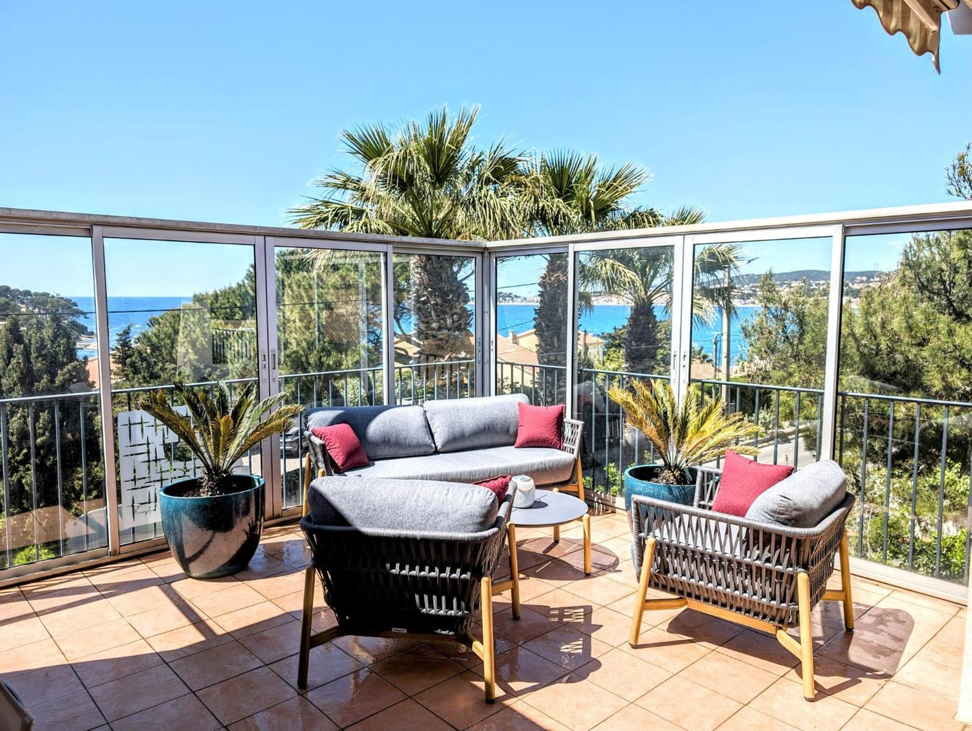 Vue Mer Grande Terrasse Plage A 2 Min A Pieds Sanary-sur-Mer Exteriér fotografie